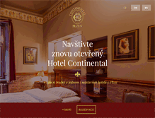 Tablet Screenshot of hotelcontinental.cz