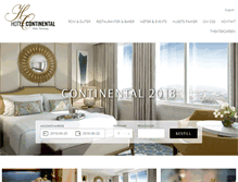 Tablet Screenshot of hotelcontinental.no